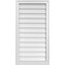 Ekena Millwork Vertical Surface Mount PVC Gable Vnt: Non-Functional, w/2"W x 1-1/2"H, Brickmould Frame, 20"W x 38"H GVPVE20X3802SN - alternate 1